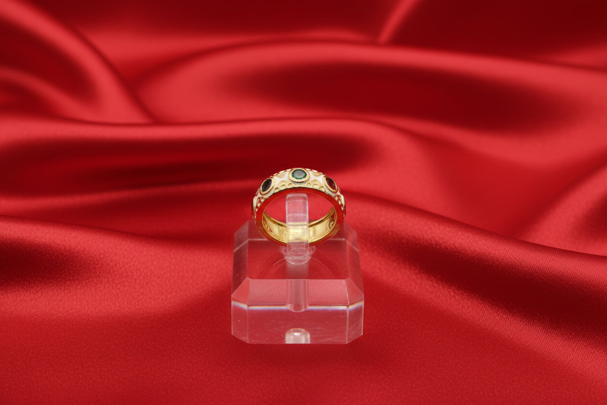Trio-Gem Enamel Band Adjustable