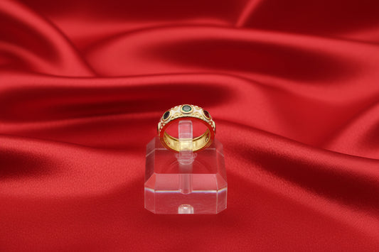 Trio-Gem Enamel Band Adjustable