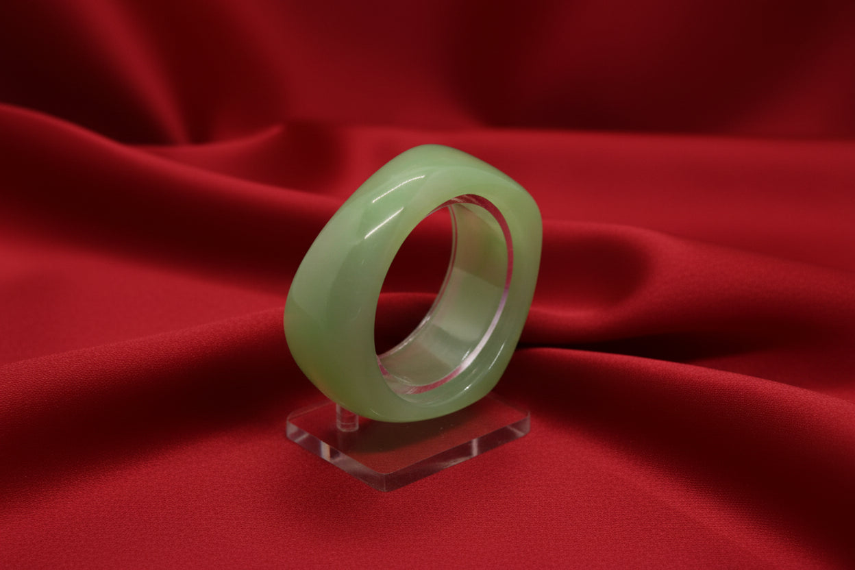 Pale Jade Square Bangle Free Size
