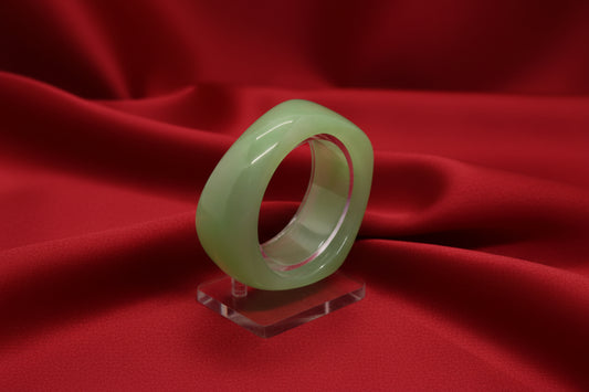 Pale Jade Square Bangle Free Size
