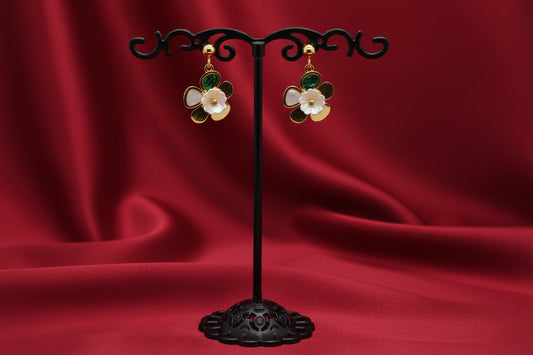 Whimsical Floral Motif Dangles