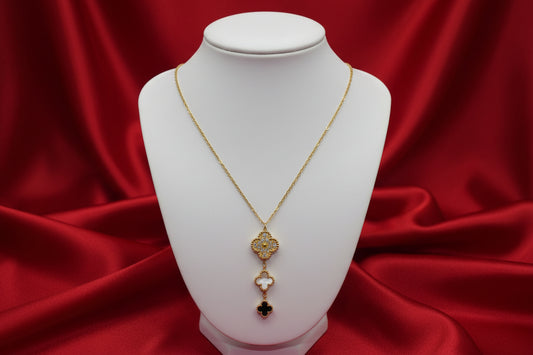 The Onyx & Pearl Clover Drop
