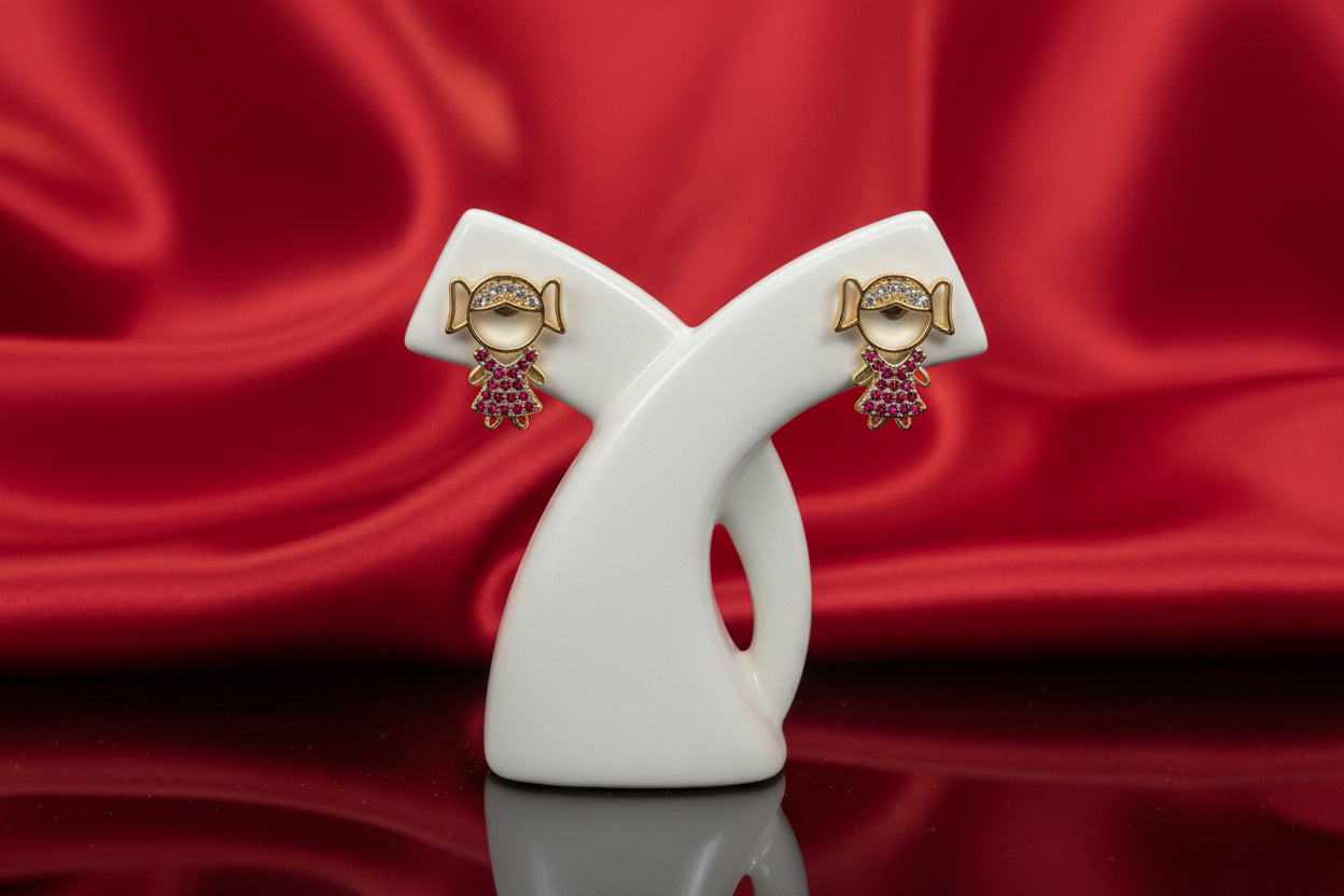 Whimsical Girl Charm Studs
