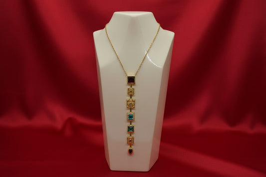 Cascading Stars Drop Necklace