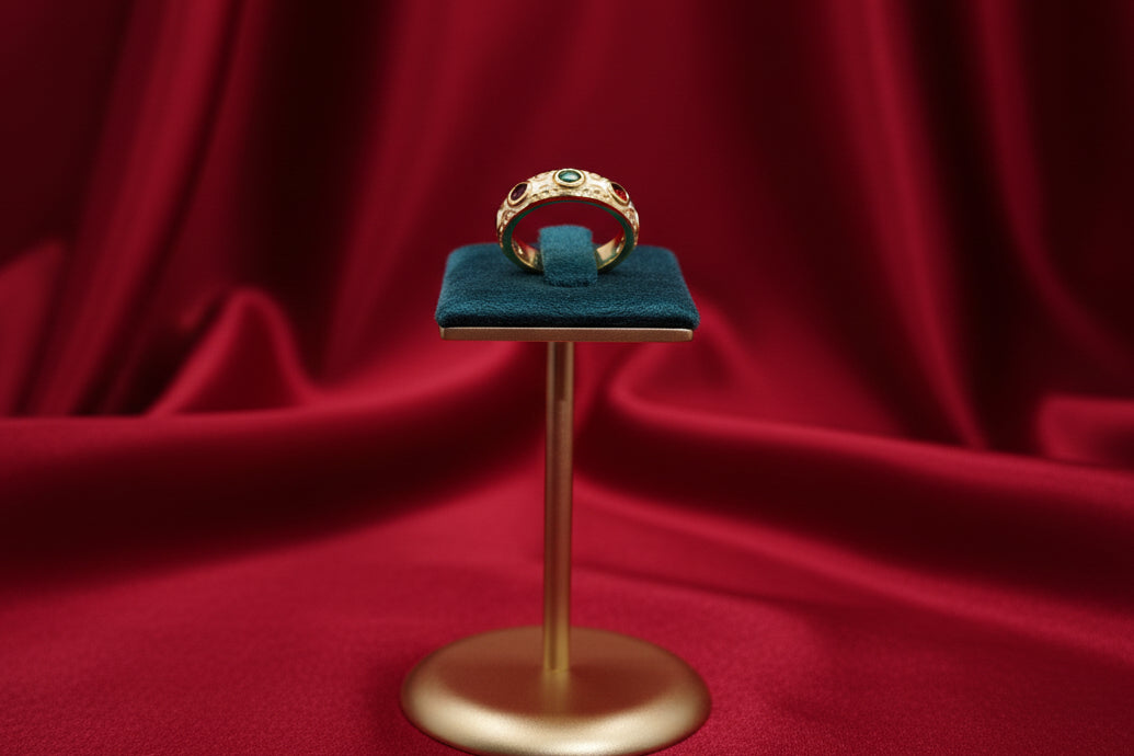Trio-Gem Enamel Band Adjustable