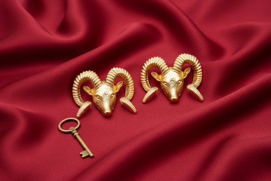 Majestic Ram’s Horn Studs