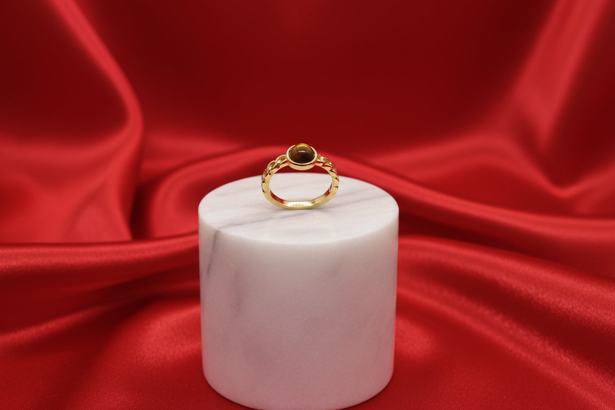 The Tiger’s Eye Ring Adjustable