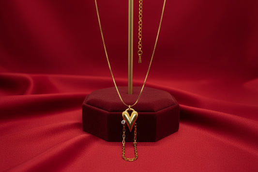 Draped Chain Heart