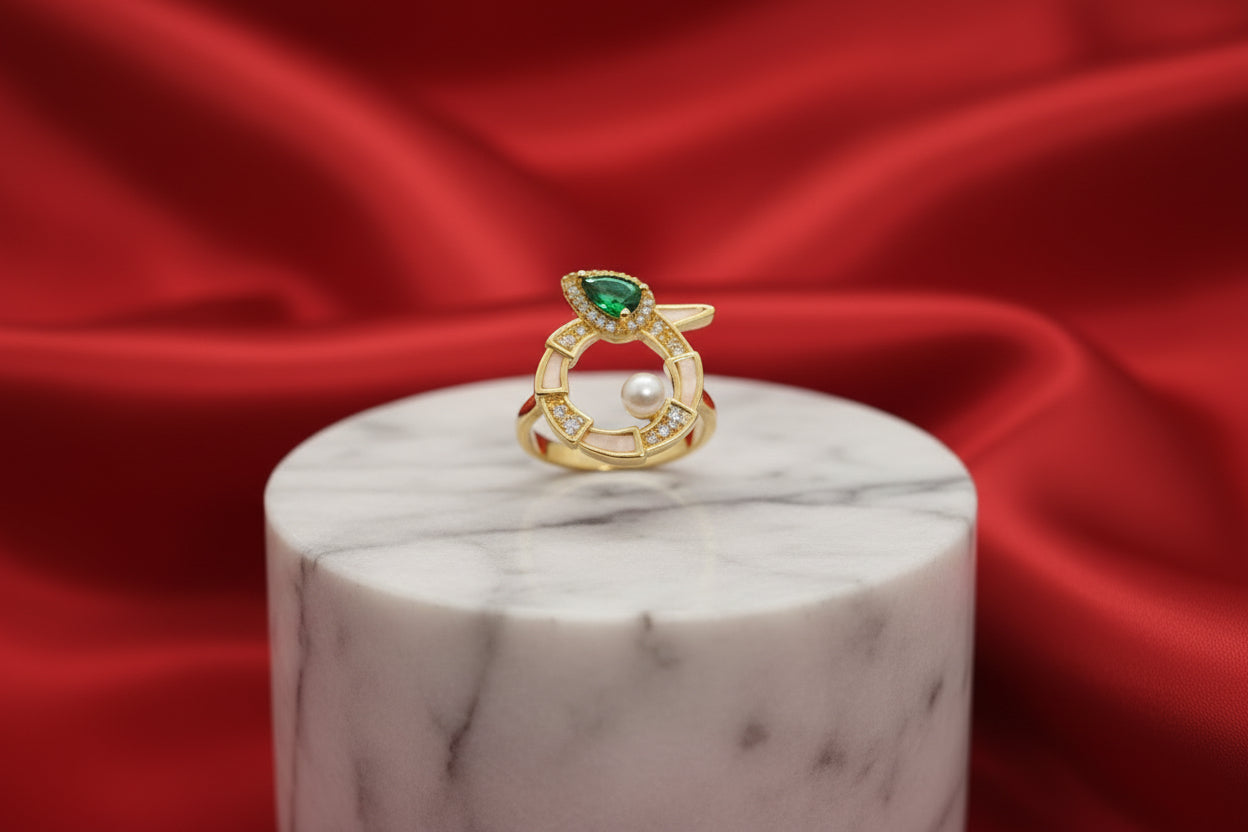 Celestial Emerald Orbit Adjustable
