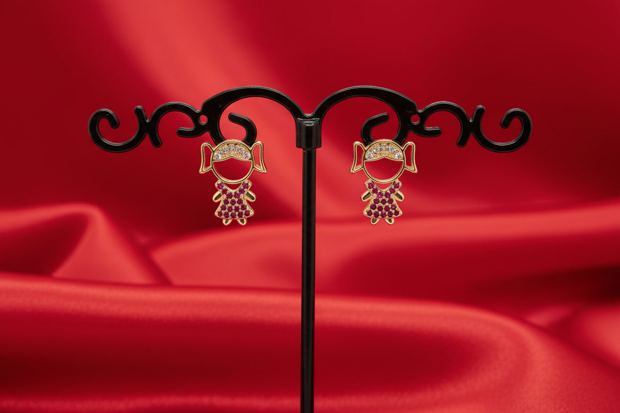Whimsical Girl Charm Studs