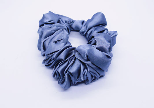 Satin Grey Scrunchie