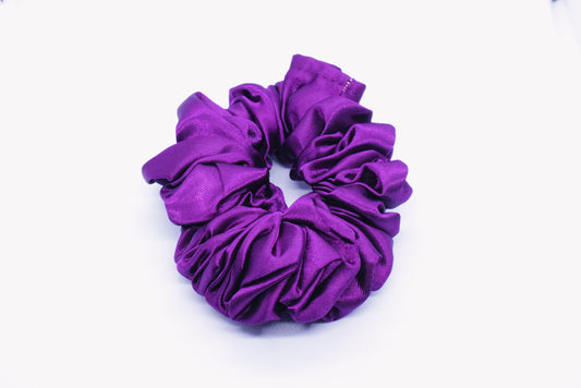 Satin Purple Scrunchie